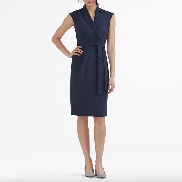 MM Lafleur Dresses & Skirts - M.M.LaFleur The Catherine Dress Midnight Blue Size 6 NWT